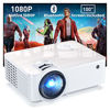 Picture of Groview Projector, 1080P Bluetooth Mini Projector with 100” Projector Screen, 9500 LUX Portable Outdoor Movie Projector for Phone, Compatible with VGA/HDMI/USB/SD/Laptop/Fire Stick/PS5