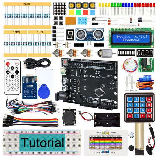 Picture of Freenove RFID Starter Kit V2.0 with Board V4 (Compatible with Arduino IDE), 267-Page Detailed Tutorial, 198 Items, 49 Projects