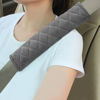 Picture of Amooca Soft Auto Seat Belt Cover Seatbelt Shoulder Pad Cushions 2 PCS for a More Comfortable Driving Universal Fit for All Cars and Backpack Dark Gray