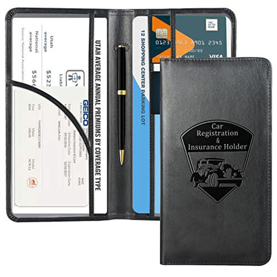 Glove box document deals holder