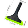 Picture of GUGUGI Super Flexible Silicone Squeegee, Auto Water Blade, Water Wiper, Shower Squeegee, 5.9'' Blade and 7.5'' Long Handle, for Car Windshield, Window, Mirror, Glass Door, Black Green