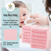 Picture of Cute Castle 12 Pack Muslin Burp Cloths for Baby - Ultra-Soft 100% Cotton Baby Washcloths - Large 20'' by 10'' Super Absorbent Milk Spit Up Rags - Burpy Cloths for Unisex, Boy, Girl - Pink