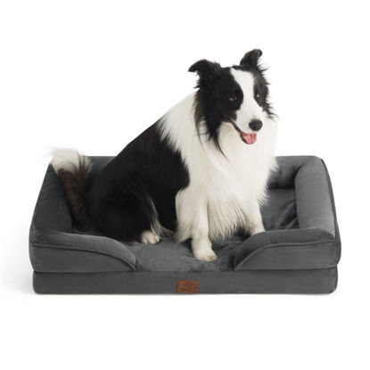 Picture of Bedsure Large Orthopedic Dog Bed for Large Dogs - Big Waterproof Dog Bed Large, Foam Sofa with Removable Washable Cover, Waterproof Lining and Nonskid Bottom Couch, Pet Bed