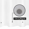 Picture of Frosted Shower Curtain Liner - Premium PEVA Shower Liner for Bathroom, BPA & PVC Free, No Chemical Smell, Lightweight Shower Curtain with 3 Magnets, Metal Grommets - Frost, Standard Size