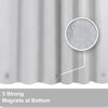 Picture of Barossa Design Shower Curtain Liner - Premium PEVA, BPA & PVC Free, No Chemical Smell, Lightweight Standard Size Shower Curtain with 3 Magnets, Metal Grommets -Silver Gray