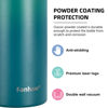 Picture of Fanhaw Insulated Water Bottle with Chug Lid - 24 Oz Double-Wall Vacuum Stainless Steel Reusable Leak & Sweat Proof Sports Water Bottle Dishwasher Safe with Anti-Dust Wide Mouth Lid (Green Blue)