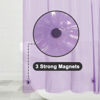 Picture of Shower Curtain Liner - Premium Clear Lavender PEVA Shower Liner with 3 Magnets and Metal Grommets, Waterproof Lightweight Standard Size Shower Curtains for Bathroom - Translucent Lavender