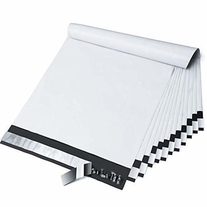Picture of Fuxury 10x13 200 Pcs White Poly Mailers Shipping Envelopes, Self-Sealing Envelopes, Boutique Custom Bags, Enhanced Durability Multipurpose Envelopes, Keep Items Safe & Protected