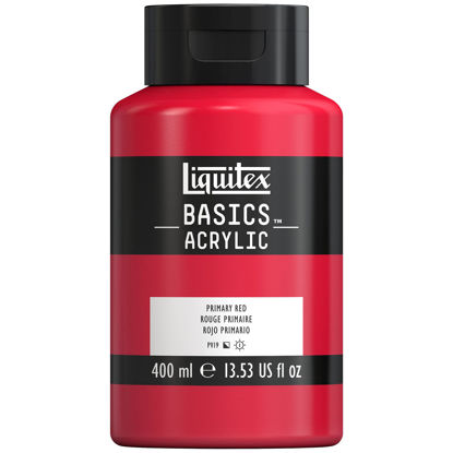 Picture of Liquitex BASICS Acrylic Paint, 400ml (13.5-oz) Bottle, Primary Red