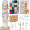 Picture of Clay Beads 7200 Pcs 2 Boxes Bracelet Making Kit - 24 Colors Polymer Clay Beads for Bracelet Making - Jewelry Making kit with Gift Pack - Bracelet Making Kit for Adults - Heishi Disc Beads