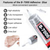 Picture of B7000 Jewelry Bead Glue for Jewelry Making, Clear 3.7 fl oz B7000+Plus Multipurpose Super Adhesive Glue for Rhinestone Crafts Fabric Metal Stone Nail Art Wood Glass (110 ml/ 3.7oz)