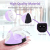 Picture of Mini Craft Iron Mini Heat Press Mini Iron Portable Handy Heat Press Small Iron with Charging Base Accessories for Beads Patch Clothes DIY Shoes T-shirts Heat Transfer Vinyl Projects (Light Purple)