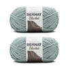 Picture of Bernat Blanket Misty Green Yarn - 2 Pack of 300g/10.5oz - Polyester - 6 Super Bulky - 220 Yards - Knitting/Crochet