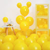 Picture of Styirl Yellow Party Latex Balloons - 100 Pcs 5/10/12/18 inch Birthday Party Balloons for Halloween/Christmas/Graduation Decorations, Yellow Globos Ballons Decorations for Mickey Theme Party