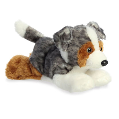 Picture of Aurora® Adorable Mini Flopsie™ Australian Shepherd Stuffed Animal - Playful Ease - Timeless Companions - Multicolor 8 Inches