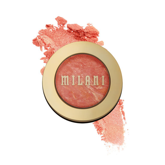 Picture of Milani Baked Blush - Corallina (0.12 Ounce) Cruelty-Free Powder Blush - Shape, Contour & Highlight Face for a Shimmery or Matte Finish