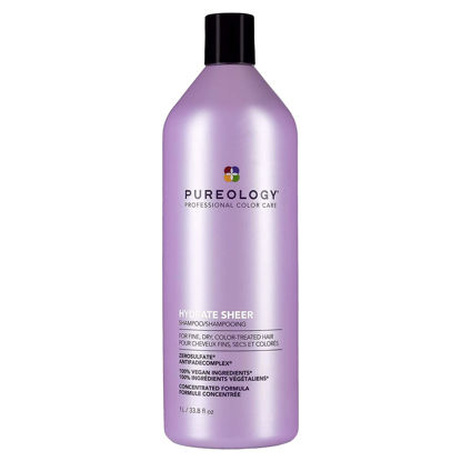 Picture of Pureology Hydrate Sheer Nourishing Shampoo | For Fine, Dry Color Treated Hair | Sulfate-Free | Silicone-Free | Vegan