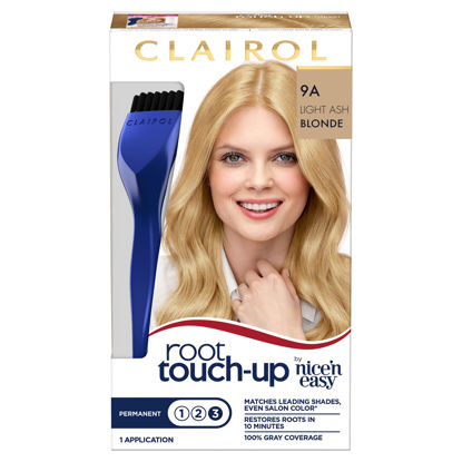 Picture of Clairol Root Touch-up by Nice'n Easy Permanent Hair Dye, 9A Light Ash Blonde Hair Color, Pack of 1