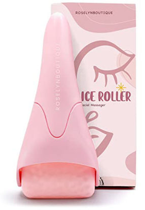 Picture of ROSELYNBOUTIQUE Cryotherapy Ice Roller for Face Wrinkles Fine Lines Puffiness Massager Facial Skin Care Tools Self Care Gifts for Men Women (Pink)