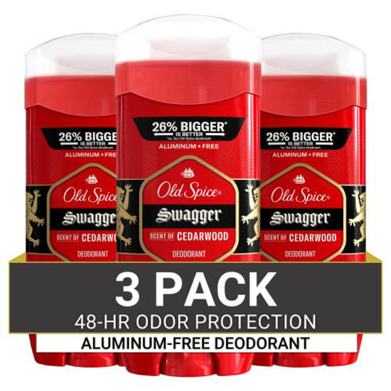 Picture of Old Spice Aluminum Free Deodorant for Men, Swagger Scent, 3.8oz Pack of 3