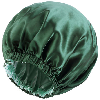 Picture of Satin Bonnet Silk Bonnet Hair Bonnet for Sleeping Bonnet for Women Silk Bonnet for Natural Hair