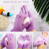 Picture of Bath Gloves,16 Pcs Exfoliating Bath Gloves,Body Scrub Gloves with Hanging Loop for Beauty Spa Massage Skin Shower Body Scrubber-8 Colors