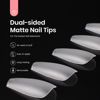 Picture of Beetles Gel Nail Tips for Nails Art, 15 Size 510PCS Full Matte Soft Nail Gel Tips Pre-shaped Medium Coffin Nail Tips, No Filing Needed, Soak Off DIY Easy Nail Extensions Acrylic Nails False Press on Nail Tips