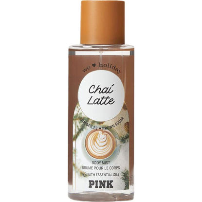 Picture of Victoria's Secret Pink Chai Latte Body Mist for Women 8.4 Ounce (Chai Latte), 8.40 Fl Oz (Pack of 1)