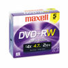 Picture of Maxell DISC,DVD+RW,JC,5/PK