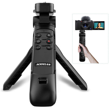 Picture of Wireless Shutter Release Camera Remote Control Shooting Grip and Tripod for Sony ZV-1, A7 III, A6600, A7C, A7R IV. Replace GP-VPT2BT