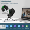 Picture of CMTECK USB Microphone, Podcast Microphone with Pop Filter & Mute Button, Compatible Desktop Computer and Laptop