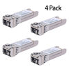 Picture of 4Pack 10GBase-SR SFP+ Transceiver, SFP Multi-Mode LC Module, 10G 850nm MMF up to 300 Meters, Compatible with Cisco SFP-10G-SR,Meraki MA-SFP-10GB-SR,Ubiquiti UF-MM-10G,Mikrotik,Netgear,D-Link and More