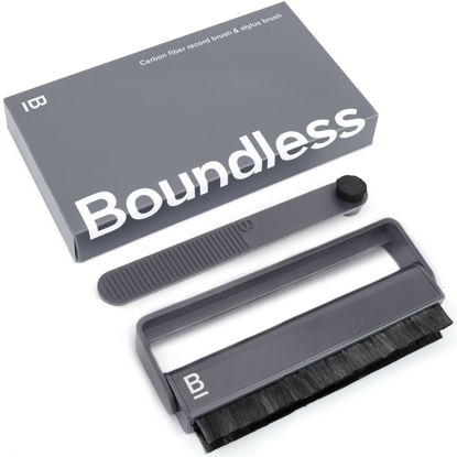 Picture of Boundless Audio Record Cleaning Kit - Anti-Static Vinyl Record Brush & Stylus Brush - 2 Piece Vinyl Record Cleaner Kit - Vinyl Brush & Stylus Cleaner