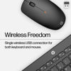 Picture of HP 230 Wireless Mouse and Keyboard Combo - 2.4GHz Wireless Connection - Long Battery Life - Durable & Low-Noise Design - Windows & Mac OS - Adjustable 1600 DPI - Numeric Keypad (18H24AA#ABA)