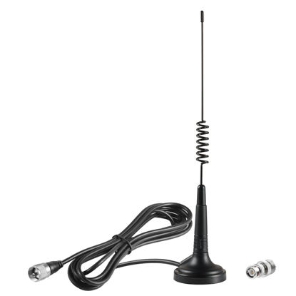 Picture of Long Range 27MHz Magnetic Base CB Radio Antenna with PL-259 BNC Male Connector for Mobile/Car Radio Cobra Midland Uniden Maxon President Vehicle Car Truck Mobile Handheld CB Radio Shack, Eifagur