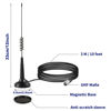 Picture of Long Range 27MHz Magnetic Base CB Radio Antenna with PL-259 BNC Male Connector for Mobile/Car Radio Cobra Midland Uniden Maxon President Vehicle Car Truck Mobile Handheld CB Radio Shack, Eifagur