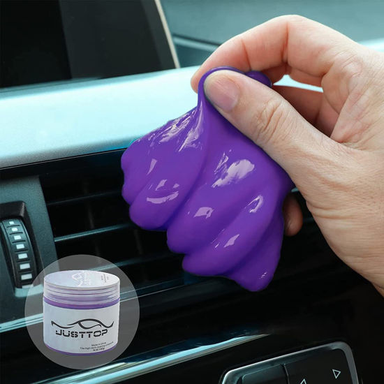 Picture of JUSTTOP Universal Cleaning Gel for Car, Detailing Putty Gel Detail Tools Car Interior Cleaner Laptop Cleaner(Purple)