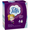 Picture of Puffs Ultra-Soft 2-Ply Facial Tissues, White, 56 Tissues Per Cube, Pack Of 4 Cubes