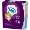 Picture of Puffs Ultra-Soft 2-Ply Facial Tissues, White, 56 Tissues Per Cube, Pack Of 4 Cubes