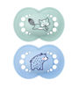 Picture of MAM Original Matte Baby Pacifier, Nipple Shape Helps Promote Healthy Oral Development, 4 Pack, Unisex, 6+ Months