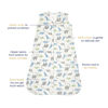 Picture of HALO Sleepsack, 100% Cotton Wearable Blanket, Swaddle Transition Sleeping Bag, TOG 0.5, Watercolor Dinos, Medium, 6-12 Months