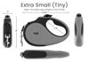 Picture of TUG Tiny 360° Tangle-Free Retractable Dog Leash with Anti-Slip Handle | 10 ft Nylon Tape | One-Handed Brake, Pause, Lock (Grey)