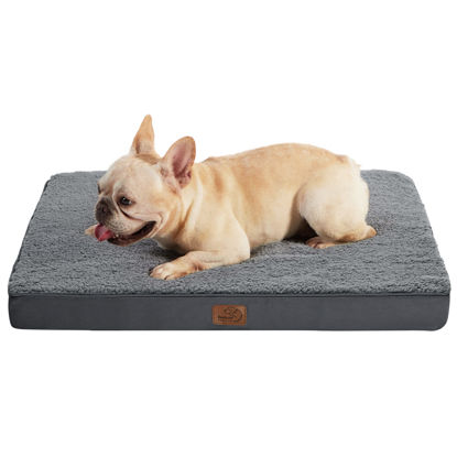 Picture of Bedsure Small Dog Bed for Small Dogs - Orthopedic Dog Beds with Removable Washable Cover, Egg Crate Foam Pet Bed Mat, Suitable for Dogs Up to 20 lbs, Oxford Fabric Bottom