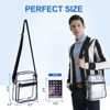 Picture of Clear Messenger Bag for Work & Business Travel for Men & Women,Stadium Approved - Transparent Cross-Body Shoulder Bag for Security & Sporting Event