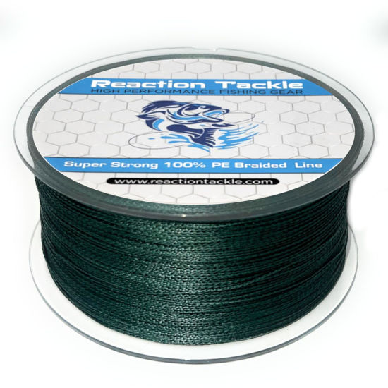 Reaction Tackle Braided Fishing Line Moss Green 6LB 150yd