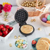 Picture of DASH DMWB001RS Mini Maker for Individual Waffles, Hash Browns, Keto Chaffles with Easy to Clean, Non-Stick Surfaces, 4 Inch, Rose Bunny