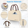 Picture of Lunch Bag Lunch Box for Women Men Reusable Insulated Lunch Tote Bag,Leakproof Thermal Cooler Sack Food Handbags Case High Capacity forTravel