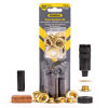 Picture of General Tools 1/2" Grommet Tool Kit - 12 Solid Brass Grommets for Tarps Repair, Fabric Rings, Reinforcing Canvases, & Canopies
