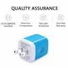 Picture of USB Wall Charger, [2-Pack] 5V/2.1AMP AILKIN 2-Port USB Wall Charger Home Travel Plug Power Adapter Charging Box for iPhone 14 13 12 Pro Max Mini SE 11 11Pro XS XR X 8 Plus, Samsung Galaxy, LG, Moto