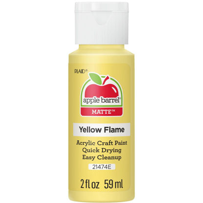 Picture of Apple Barrel Acrylic Paint in Assorted Colors (2 oz), 21474, Yellow Flame